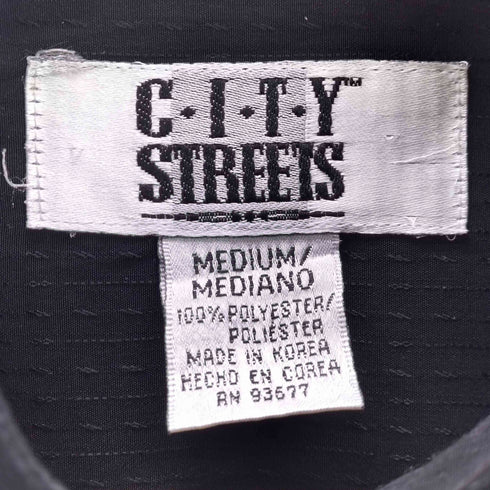 シティストリート CITY STREETS ハイネックバンドカラー比翼シャツ メンズ import:M