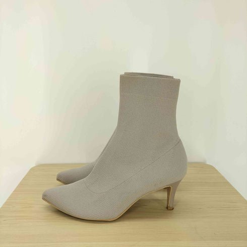 ラウナレア Launa lea ストレッチポインテッドトゥショートブーツ レディース JPN:L