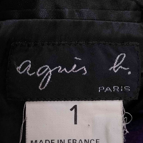 アニエスベー agnes b. PARIS フランス製 カシミヤアンゴラブレンド ウール チェスターコート レディース 1