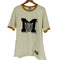 ラッセルアスレチック RUSSELL ATHLETIC UNIVERSITY OF MICHIGAN ミシガン大学 フロッキー カレッジ プリント S/S リンガー Tシャツ メンズ import:L