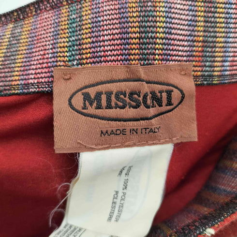 ミッソーニ MISSONI 総柄 ウール混 ニットスカート レディース