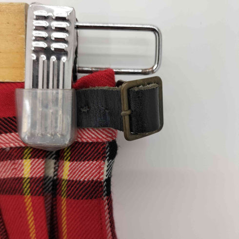 バーバリーブルーレーベル BURBERRY BLUE LABEL プリーツ チェック ウールラップスカート レディース 38