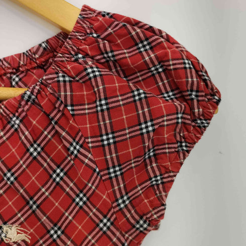 バーバリーロンドン BURBERRY LONDON ワンポイント チェック オフショルダーブラウス レディース import:S