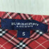 バーバリーロンドン BURBERRY LONDON ワンポイント チェック オフショルダーブラウス レディース import:S