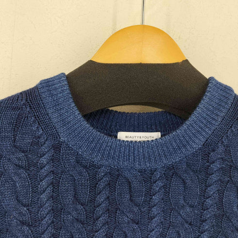 ビューティーアンドユースユナイテッドアローズ BEAUTY & YOUTH UNITED ARROWS ウールケーブルニット メンズ JPN:M