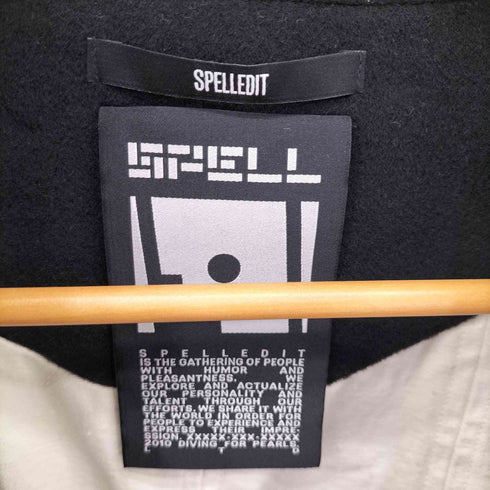 SPELLEDIT ウールナイロンチェスターコート レディース