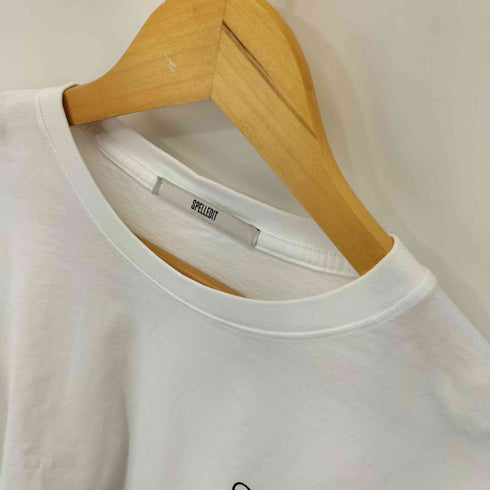 SPELLEDIT 袖薔薇プリント ショート丈 L/S カットソー レディース FREE