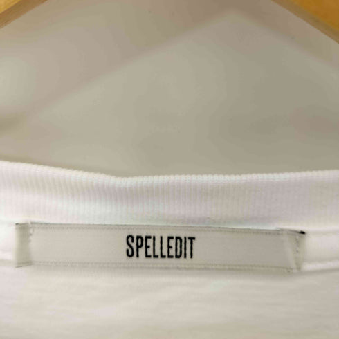 SPELLEDIT 袖薔薇プリント ショート丈 L/S カットソー レディース FREE
