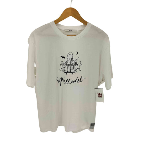 SPELLEDIT クルーネックS/S TEE プリント レディース FREE