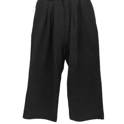 SPELLEDIT 裾刺繍ワイドイージースウェットパンツ レディース