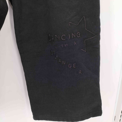 SPELLEDIT 裾刺繍ワイドイージースウェットパンツ レディース