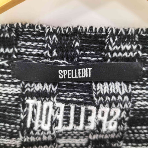 SPELLEDIT クロップドウールナイロンニット レディース
