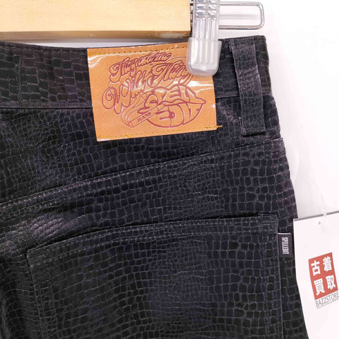 SPELLEDIT クロコ型押し ストレートパンツ レディース JPN:S