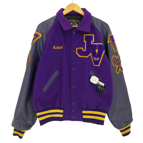 ホロウェイ HOLLOWAY 90s USA製 ワッペン スタジアムジャンパー メンズ import:M