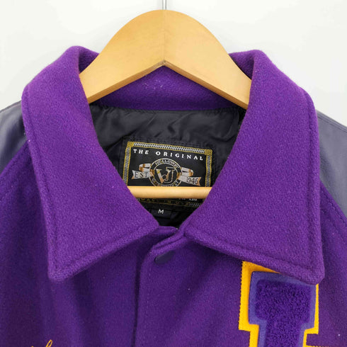 ホロウェイ HOLLOWAY 90s USA製 ワッペン スタジアムジャンパー メンズ import:M