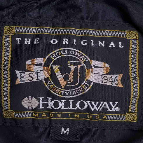ホロウェイ HOLLOWAY 90s USA製 ワッペン スタジアムジャンパー メンズ import:M