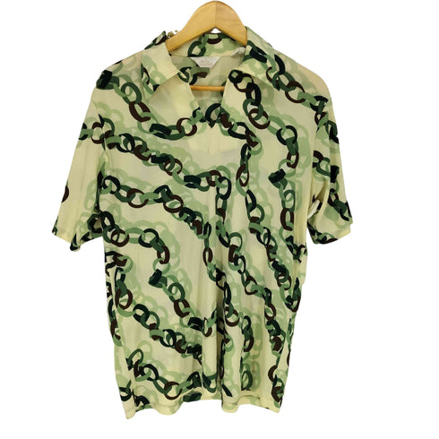 KNITWEAR by Difini 70s MADE IN USA 三角タグ チェーンモチーフ S/S シャツ メンズ
