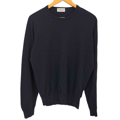 ジョンスメドレー JOHN SMEDLEY イギリス製 メリノウールクルーネックニット メンズ import:L