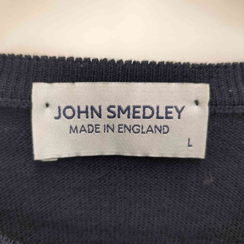 ジョンスメドレー JOHN SMEDLEY イギリス製 メリノウールクルーネックニット メンズ import:L