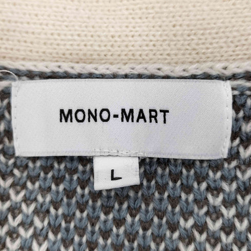 モノマート MONO-MART オーバーサイズアーガイルカーディガン メンズ l