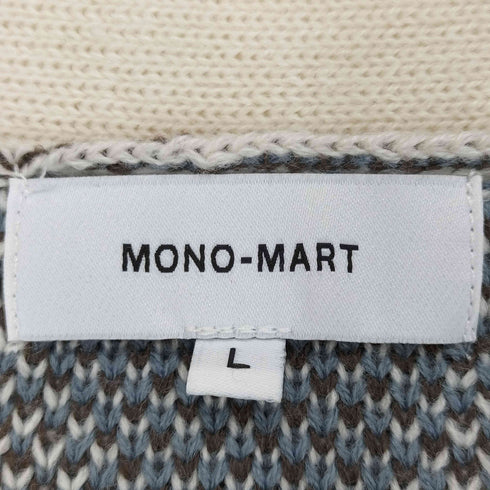 モノマート MONO-MART オーバーサイズアーガイルカーディガン メンズ l