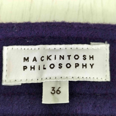 マッキントッシュフィロソフィー MACKINTOSH PHILOSOPHY ウールミニスカート レディース JPN:36
