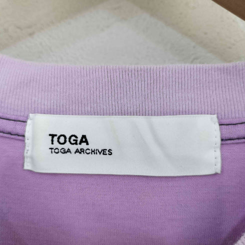 トーガアーカイブス TOGA ARCHIVES コットンクルーネックカットソー ロングスリーブTシャツ レディース JPN:36