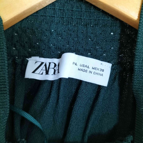 ザラ ZARA 刺繍デザイン ハイネック ニット レディース import:L