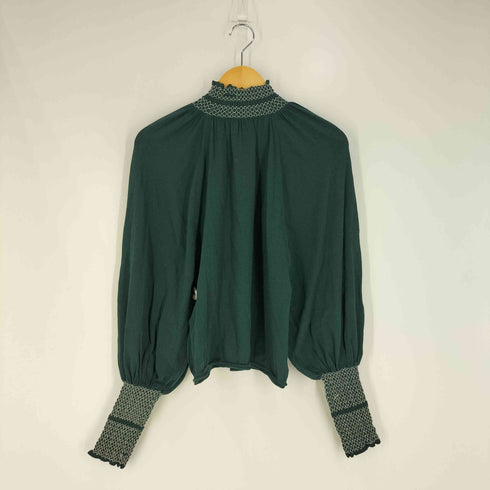 ザラ ZARA 刺繍デザイン ハイネック ニット レディース import:L