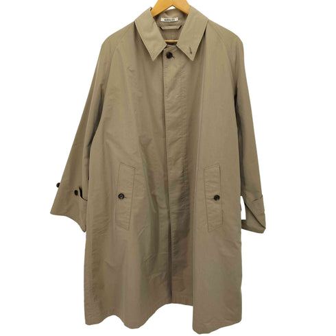 オーラリー AURALEE FINX POLYESTER DOUBLE CLOTH SOUTIEN COLLAR COAT フィンクスポリエステルダブルクロスステンカラーコート メンズ 4