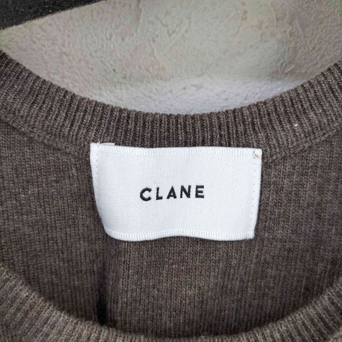 クラネ CLANE レイヤーニットトップス CACHE COEUR LAYER KNIT TOPS BEIGE レディース JPN:1