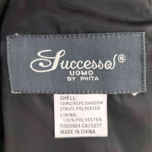 SUCCESSO UOMO BY PHITA ストライプ 7Bテーラードジャケットコート メンズ US:42