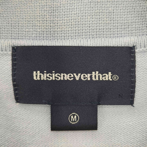 ディスイズネバーザット thisisneverthat E/T-LOGO KNIT POLO ロゴ 刺繍 コットン ニット ポロ シャツ メンズ import:M
