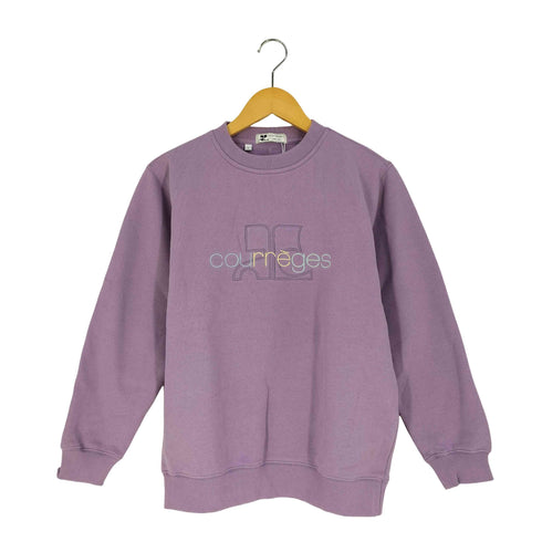 クレージュ courreges ロゴ刺繍 クルーネックスウェット レディース JPN:L