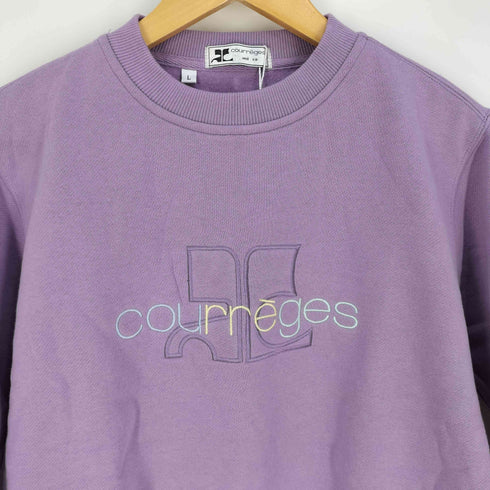 クレージュ courreges ロゴ刺繍 クルーネックスウェット レディース JPN:L