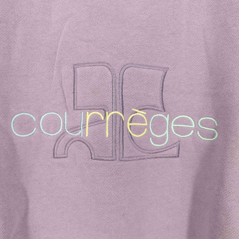 クレージュ courreges ロゴ刺繍 クルーネックスウェット レディース JPN:L