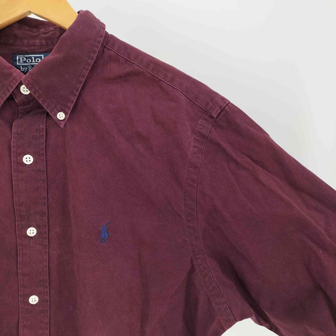 ポロバイラルフローレン Polo by RALPH LAUREN 90S CUSTOM FIT ポニー 刺繍 コットン B.D シャツ メンズ import:L