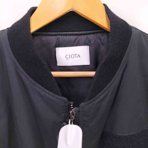 シオタ CIOTA スビンコットン ナイロンツイル MA-1 フライトジャケット メンズ 6