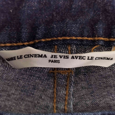 ドゥーズィエムクラス DEUXIEME CLASSE J'ADORE LE CINEMA JE VIS AVEC LE CINEMA アンクル クロップドデニム レディース 36