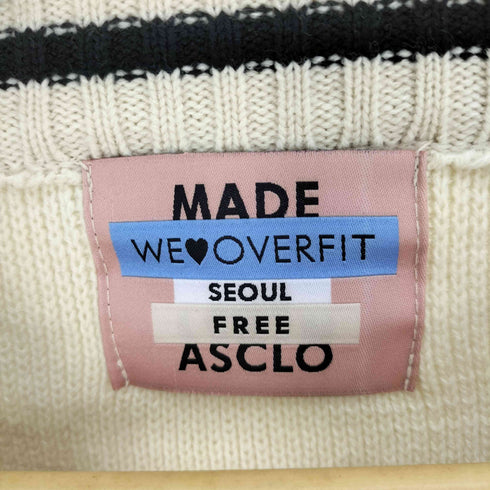 エジュクロ ASCLO ラウンド ラインカラー ニット カーディガン 韓国 メンズ FREE