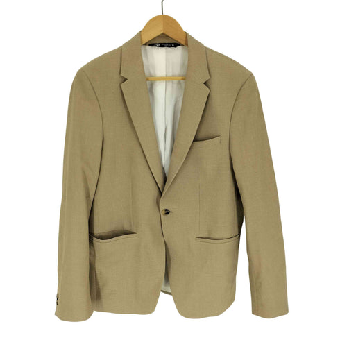 ザラ ZARA レーヨン混 1B テーラード ジャケット メンズ EUR:48