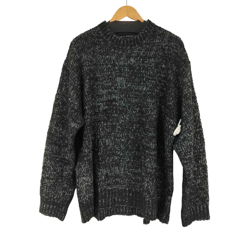 N NUMBER SHORT FEATHER KNIT PULLOVER ショートフェザー ミックスニット クルーネック プルオーバー メンズ JPN:4