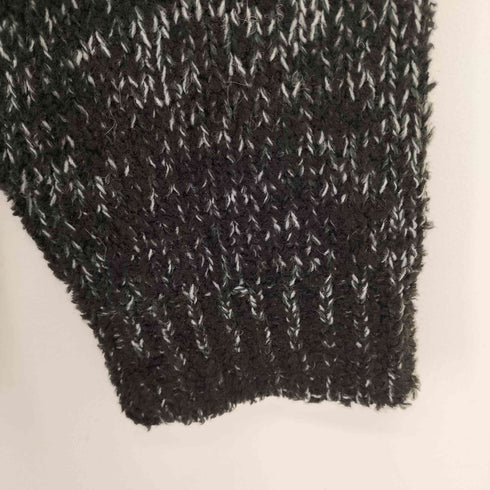 N NUMBER SHORT FEATHER KNIT PULLOVER ショートフェザー ミックスニット クルーネック プルオーバー メンズ JPN:4