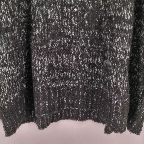 N NUMBER SHORT FEATHER KNIT PULLOVER ショートフェザー ミックスニット クルーネック プルオーバー メンズ JPN:4