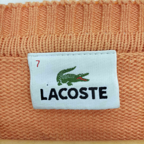 ラコステ LACOSTE ロゴ ワッペン コットン アクリル クルーネック ニット セーター メンズ 7