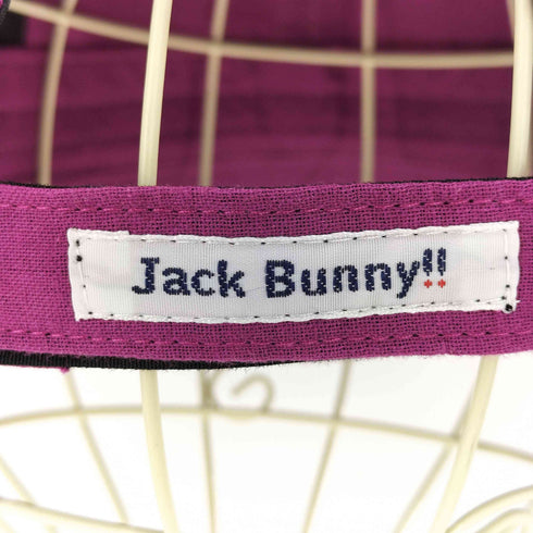 ジャックバニー JACK BUNNY ロゴ刺繍 6パネル ベースボール キャップ レディース