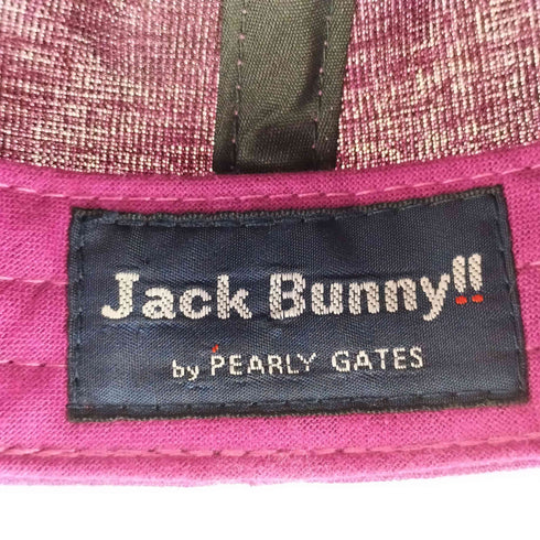 ジャックバニー JACK BUNNY ロゴ刺繍 6パネル ベースボール キャップ レディース