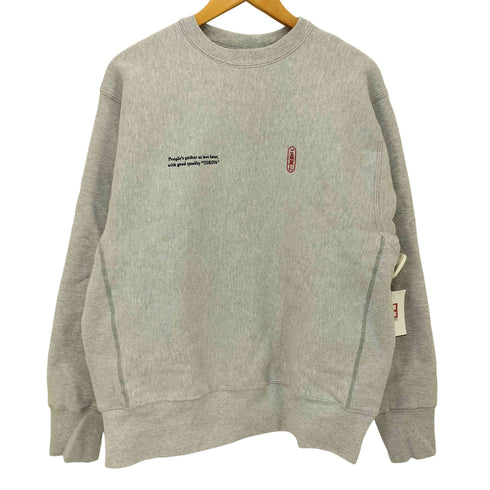 キャンバー CAMBER USA製 フロント刺繍クルーネックスウェットシャツ メンズ LARGE