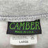 キャンバー CAMBER USA製 フロント刺繍クルーネックスウェットシャツ メンズ LARGE