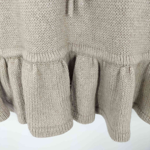 バーバリーブルーレーベル BURBERRY BLUE LABEL ホース刺繍ロゴ カシミヤ混 ニットワンピース レディース 38